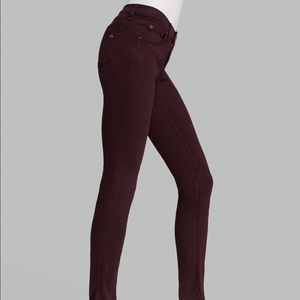 Rag & Bone Skinny Jean in Wine